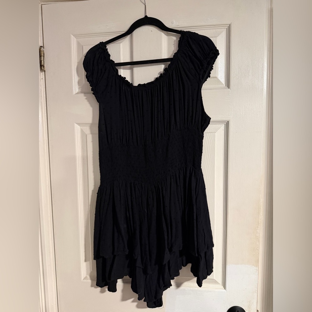 Princess Polly Black Ruffled Jumpsuit - Picture 2 of 3